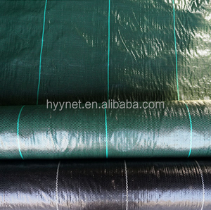 Toile géotextile tissée HYY en PP/PE noire, anti-mauvaises herbes, pour jardin et serre - Product Image 4