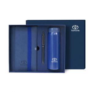 Set de Regalo Corporativo de Lujo con Logotipo Personalizado, Cuaderno de Acero Inoxidable, Bolígrafo Metálico, Termo, Impresión Tipográfica, Regalo Personalizado - Product Image 4