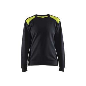 BLAKLADER - 340811589933XXXL Sweat femme Noir/Jaune-EAN 7330509814703 WORK HOODIES - Product Image 1