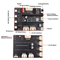 Kit de Aprendizaje de Programación STEM con Raspberry Pi Pico, Placa de Desarrollo Educativa Compatible, Carro Inteligente de Cuatro Ruedas, Infrarrojos, Python