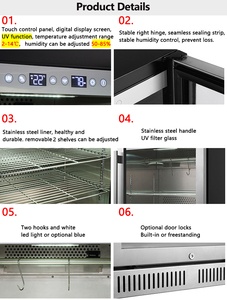 Réfrigérateur de maturation de viande Sunnai à éclairage UV pour bœuf vieilli SN-125, machine de maturation à froid SN-125 - Product Image 4