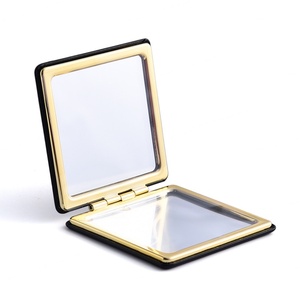 กระจกปั๊มร้อนหนัง PU สีทองดีไซน์หรูหราแฟชั่นปรับแต่งได้ตามต้องการ - Product Image 5