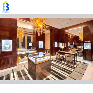 Cao cấp tùy chỉnh bền & thân thiện với môi trang sức hiển thị tủ với cửa kính khóa và LED chiếu sáng nhà máy bán hàng trực tiếp - Product Image 3