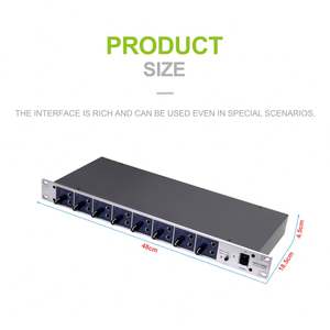 <span class=keywords><strong>Amplificador</strong></span> de auriculares de monitor compacto profesional de 8 <span class=keywords><strong>canales</strong></span> HPA1600 - Product Image 6