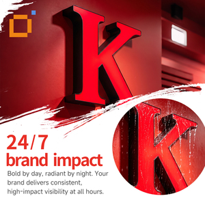 Letrero Frontlit Iluminado con Letras 3D Personalizadas, Logotipo de Nombre Comercial <span class=keywords><strong>para</strong></span> <span class=keywords><strong>Letreros</strong></span> de Tiendas y Comercios en Exteriores - Product Image 4