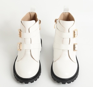 Botas de Tobillo Planas de Cuero Personalizadas para Niños, Otoño/Invierno - Product Image 2