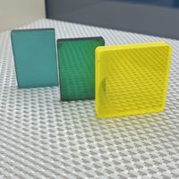 Pierre brute de garnet d'yttrium-aluminium (YAG) de laboratoire, vert émeraude, jaune néon, Paraiba, pour facettage