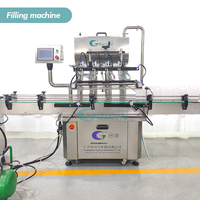 Machine de remplissage industrielle CE haute performance pour liquides, bouteilles en plastique, miel, cosmétiques, détergents, avec équipement de bouchage automatique