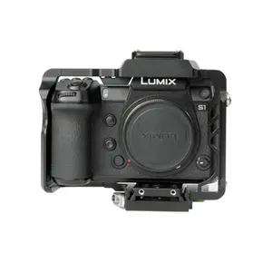 Gearvoo gaiola para DSLR, com built-in manfrotto 501 prato de liberação rápida, design para panasonic s1/›. Plataformas de DSLR