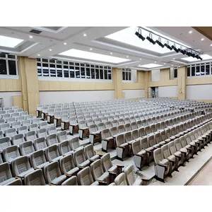 Chaises de salle de conférence universitaire les plus populaires Chaise d'auditorium pliable moderne rembourrée pour église