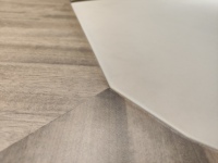 Ensemble de chaise de bureau de direction moderne haut de gamme |   Meubles de bureau de luxe en acier inoxydable durable avec panneaux en bois, directement de l'usine