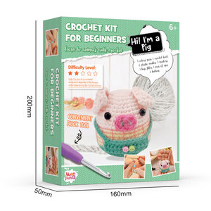 Crochet Kit for Beginners Animal Pig Kit for Adults and Kids With Step-By-Step Video Tutorials & Written Pattern - Product Image 3