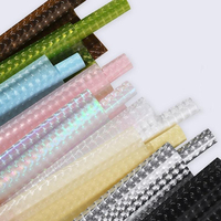 Film 3D effet œil de chat Ice Cube, papier d'emballage tendance pour sacs, emballage pour bouquets de fleurs fraîches, matériaux DIY pour bouquets de fleurs de fêtes