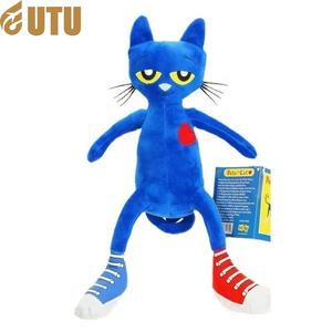Pour animal de compagnie chat en peluche poupée mignon bleu coton tissu doux en peluche jouet pour enfants couette 3 Styles avec étiquettes quantité minimale de commande Stock-F - Product Image 4