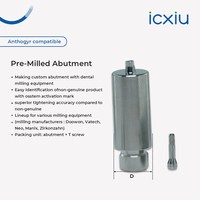 Bloc préfabriqué en titane Anthogyr pour usage dentaire, résistant à la corrosion, pour abutment personnalisé et flux de travail numérique