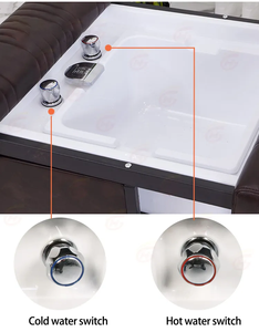 2024 nuevo diseño europeo de lujo lavabo de cerámica champú silla circulación de agua puede lavar el cabello pedicura pie lavabo cabeza piernas - Product Image 5