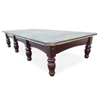 Table de billard pyramide russe en bois massif de 12 pieds pour une utilisation en tournoi