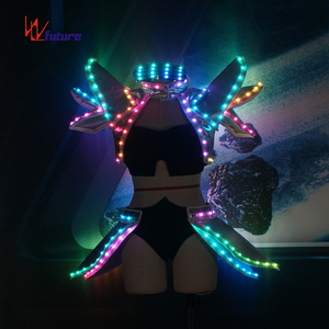 Di alta qualità Tron Legacy Costume Tron Costume femminile luce <span class=keywords><strong>unicorno</strong></span> abiti in Costume 1 pezzo per le ragazze bianco adulti luminoso - Product Image 3
