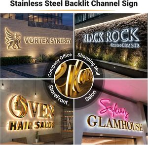 Letras de Canal LED Acrílicas Personalizadas, Retroiluminadas, Logotipo Cortado con Láser 3D, Letrero Comercial para Tienda, Cafetería, Salón, Comercio Minorista - Product Image 3