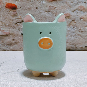 16 pots à fleurs en céramique <span class=keywords><strong>pour</strong></span> plantes succulentes, faits à la main, en poterie grossière, mini pots à fleurs de dessin animé, idées cadeaux - Product Image 4
