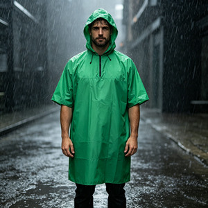 High Quality PU Poncho Waterproof Rain and Long <strong>Raincoat</strong> <strong>Plus</strong> <strong>Size</strong> for Camping and Hiking-Factory Sale - Product Image 1