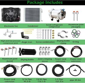 Aire Acondicionado Universal para Auto de 12v/24v CC, 9600 BTU, 2200W, para Camioneta, con Bajo Consumo de Energía y Alta Eficiencia - Product Image 6