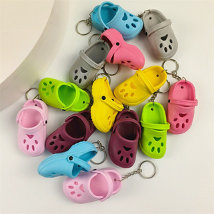 Dễ Thương Mini <span class=keywords><strong>3D</strong></span> dép dép móc khóa PVC mềm cao su vườn thú cưng Giày quyến rũ <span class=keywords><strong>Keyring</strong></span> của phụ nữ Ba lô mặt dây móc khóa - Product Image 4