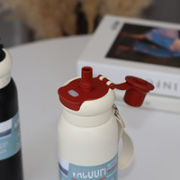 Bouteille isotherme personnalisée en acier inoxydable 304, anti-fuite, avec couvercle à poignée, maintien au chaud/froid 12-24 heures, pour le sport