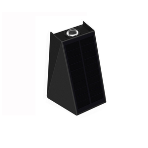 2W 2LED Solar Wall <b>Lights</b> IP65 Waterproof Outdoor Warm White 3500K <b>Battery</b> Operated Garden/Wall/Fence Mount Rechargeable - Product Image 2
