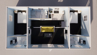 Maison modulaire préfabriquée MHY à structure combinée multi-unités, ignifuge, déplaçable, pour extérieur temporaire