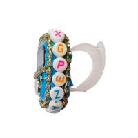 Compteur de doigt numérique personnalisé pour musulmans avec cristal, idéal pour mariage islamique, cadeau de l'Aïd, compteur Tasbih Zikrmatic