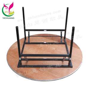 Foshan Hôtel meubles table pliante Ronde pour le banquet, le Bon partenaire pour chaises avec tube En <span class=keywords><strong>Fer</strong></span> De Haute Qualité - Product Image 6
