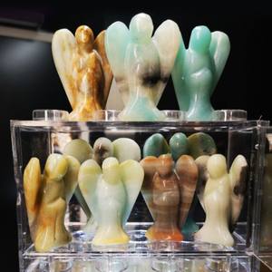 Gravure sur cristal naturel, ornement en cristal, ange en cristal, gravure d'ange. - Product Image 3