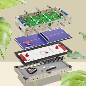 Gioco da Tavolo Competitivo Quattro-in-Uno per Bambini: <span class=keywords><strong>Calcio</strong></span>, Ping Pong, Hockey su Ghiaccio, Doppia Battaglia in Legno - Product Image 1