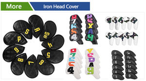 Venta al por mayor 12 piezas <span class=keywords><strong>de</strong></span> cuero sintético grueso <span class=keywords><strong>Callaway</strong></span> Ping Iron Set Headcover para un rendimiento óptimo <span class=keywords><strong>Golf</strong></span> Club Covers - Product Image 2