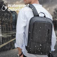 Mochila Personalizable para Hombre, Gran Capacidad, Impermeable, para Viajes de Negocios y Ocio, con Puerto USB, para Computadora