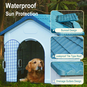 חדש הגעה Hoopet <span class=keywords><strong>3</strong></span> גודל גדול נייד חיצוני אטים לגשם מתקפל פלסטיק כלב מלונה בית - Product Image 2