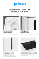 Humidificateur d'air 13 litres à remplissage par le haut avec capteur de présence humaine, idéal pour la cuisine domestique, humidificateur anionique