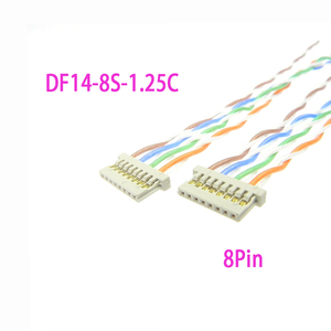 كابل إشارة LVDS بـ 8 أسنان وخطوة 1.25 ملم من DF14-8S-1.25C، سلك مجدول بطرف مفتوح لشاشات LCD الصناعية وشاشات أجهزة الكمبيوتر المحمولة - Product Image 1
