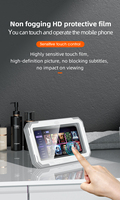 Vente chaude étanche étui de téléphone portable mural boîte de téléphone salle de bain douche universelle support de téléphone