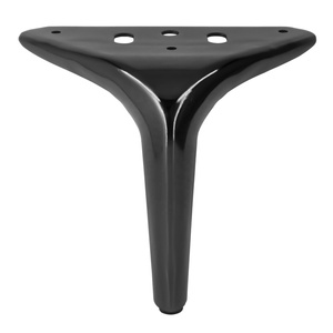 Pieds de canapé coniques en acier, Support de luxe moderne chromé, meuble de chevet, couleur or - Product Image 3
