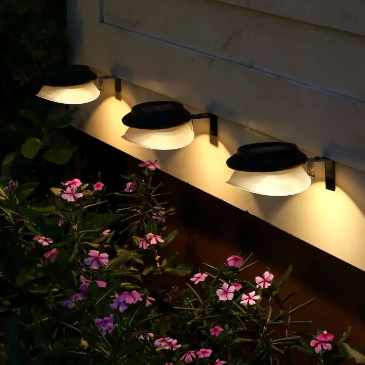 9pcs High Brightness LED Courtyard LED Lights Waterproof Solar Garden Lamp No Punching Fence Solar Light