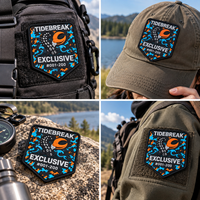 Écusson en PVC en forme de boussole de montagne, prêt pour l'aventure, avec crochet et boucle pour vestes de plein air, sacs de randonnée, accessoires d'équipement tactique