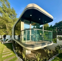 KT Luxury Space Capsule Maison préfabriquée Villa personnalisée Maison moderne pour hôtel appartement ou chambre à coucher Portable Sun Room