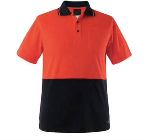 Hola Viz Logotipo personalizado Impreso Seguridad Trabajo Polo Camisa Reflectante Alta visibilidad Manga corta Ropa DE TRABAJO - Product Image 1