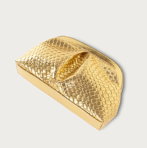 Borse a Spalla da Donna in <span class=keywords><strong>Oro</strong></span> 2026 all'Ingrosso, <span class=keywords><strong>Pochette</strong></span> di Lusso in Pelle PU Intrecciata, Borse a Tracolla da Sera Firmate per Donna - Product Image 3