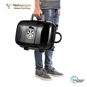 Portable Charcoal <b>BBQ</b> Grill with Carry Case Outdoor Camping Stainless Steel <b>Foldable</b> Design - Product Image 4
