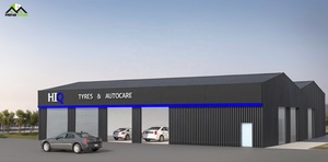 Bâtiment de structure en acier de style industriel de haute qualité entrepôt d'usine personnalisé atelier bureau ferme pour centre commercial hangar de garage - Product Image 3