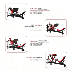 Equipo de Gimnasio Comercial con Carga de Placas - Máquinas de Press de Pecho, <span class=keywords><strong>Remo</strong></span> Bajo y Hip Thrust para Entrenamiento de Fuerza de Brazos, Piernas y Cuerpo Completo - Product Image 2