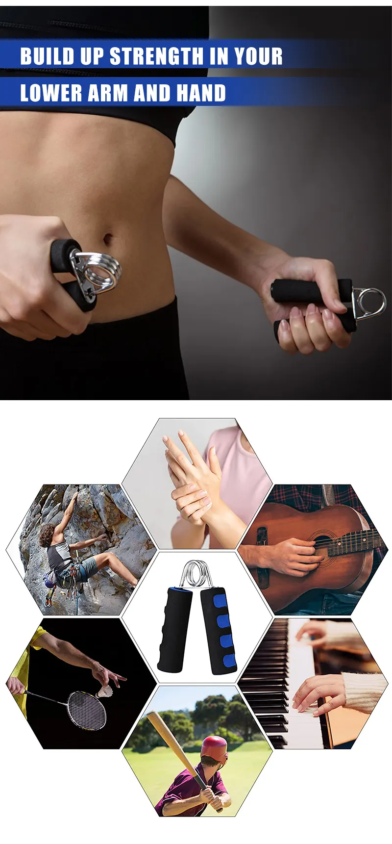 Hand Grip Expander Voor Handen Vinger Trainer Spander Spier Workout Oefening Fitness